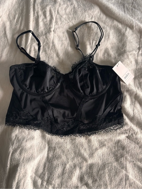 Auden Other - NWT Auden Lingerie  Top Small Black. Underwire, lace, spaghetti strap.